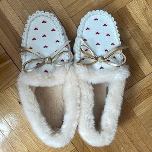 J. Crew Factory heart slippers!